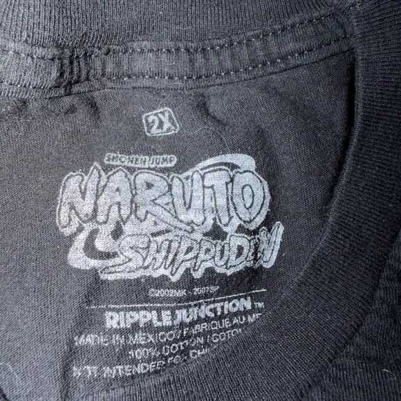 Ripple Junction Naruto Men’s T-Shirt - Black and Blue - Picture 3 of 3